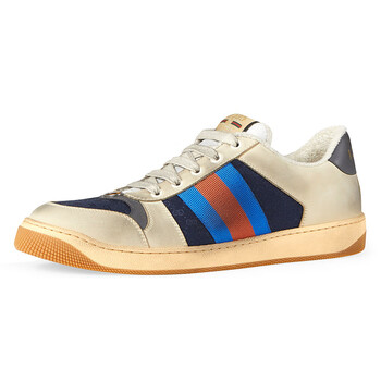 古驰(gucci)screener系列男款gg珐琅做旧休闲板鞋546551 白色546551