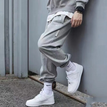 耐克（NIKE） 男裤2024春新款运动休闲裤针织透气小脚裤四季款百搭长裤CK6366 CK6366-063|主推款|灰色|插袋 S 165/72A