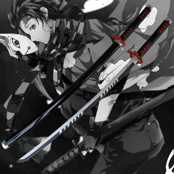 战双帕弥什周边刀鬼灭之刃日轮刀炭治郎儿童竹木刀动漫cos周边时透我