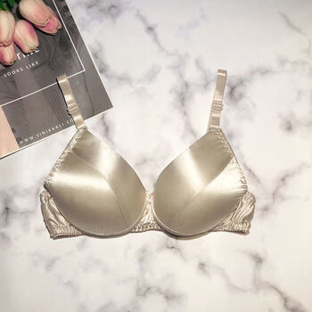 杭州高端真丝文胸桑蚕丝内衣女胸罩无钢圈薄款透气性感大码上托内衣女