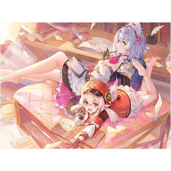 动漫周边原神笔记本键盘膜苹果华为温迪可莉诺艾尔刻晴甘雨电脑贴纸