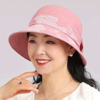billsurf春夏天中老年人帽子女妈妈渔夫帽薄奶奶盆帽老太太布帽休闲