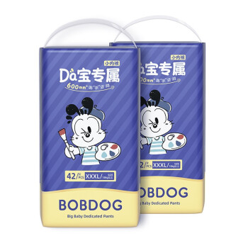 巴布豆 （BOBDOG）超柔亲肤拉拉裤婴儿学步裤-新老包装随机发 大宝专用拉拉裤XXXL84片