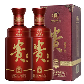 贵州贵酒 53度 酱香型(原贵阳酒厂) 贵酒 家品 500mlx2瓶【图片 价格