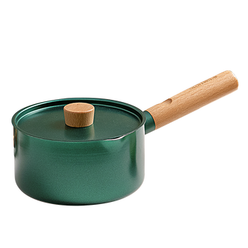 欧乐菲(olofe) 孔雀绿奶锅小汤锅复合底泡面锅煮牛