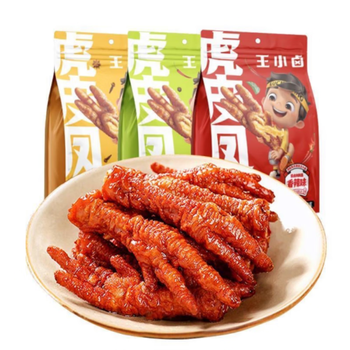 王小卤【4大包】虎皮凤爪68g袋装香辣卤香椒麻鸡爪 小零食凤爪卤味