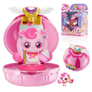 卡佰索爱心奇妙萌可玩具镜盒儿童女孩公主娃娃系列魔仙套生日玩具套装