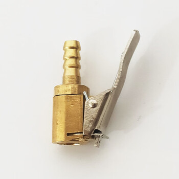 车载充气泵螺纹气嘴转换头拧入式快速夹头按压打气管转接延长配件