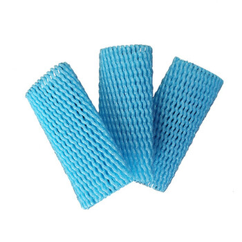 班宁水果网套苹果塑料泡沫保护网套枇杷草莓手工网套 蓝色 橙子苹果