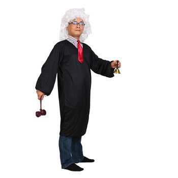 漫翔   cos儿童节职业装扮模拟法庭装审判长衣服演出服装道具 法官服