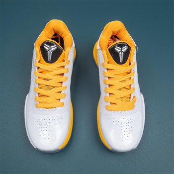 科比也克lakers湖人主场 zk5白黄 男子实战篮球鞋运动鞋男 386430-104