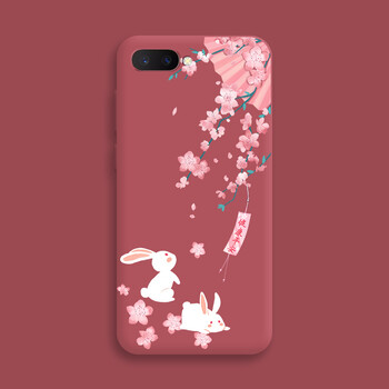 芊菲凡兔子花oppor11手机壳液态硅胶r11plus软壳女款网红oppor11s全包