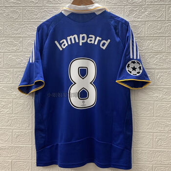 欧冠版主场足球服8号兰帕德罗巴特里复古队服定制单上衣8号兰帕德s