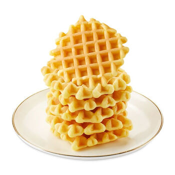 满格华夫整箱零食点好吃的零食小吃原味华夫饼400g1箱