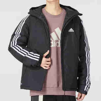 阿迪达斯（adidas） 羽绒服男2022冬季新款户外运动保暖轻薄连帽外套HN2123 HN2123 S