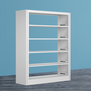 潮米欧 图书馆书架钢制书店学校单双面资料架阅览室档案架铁架铁皮储