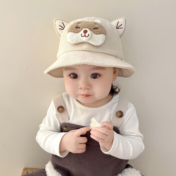 映雯宝宝帽子秋冬款婴儿帽子春秋季男童女童渔夫帽盆帽小孩冬季婴幼儿