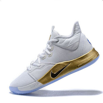 保罗乔治3篮球鞋三代3代莆田鞋纯原年年有鱼纯原鸳鸯气垫鞋 白金 40