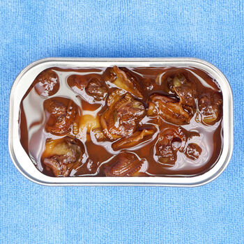 海参/麻辣花蛤/象拔蚌/磷虾/扇贝海产罐头 爽辣过瘾 红烧赤贝120g*2罐