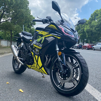 跑车街车重机车公路赛车可上牌 亮黑1号花 标准版国四电喷宗申200cc