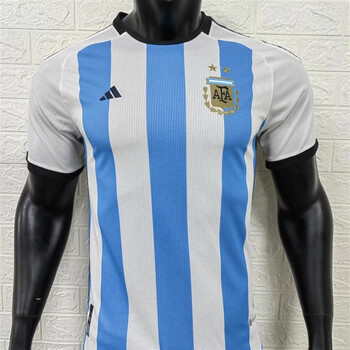 vkwk3星阿根廷球衣主场10号梅西短袖套装 球员版 无印号臂章 s