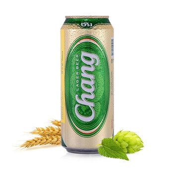 泰国进口chang象牌啤酒泰象拉格罐装听装500ml整箱大罐500ml12罐