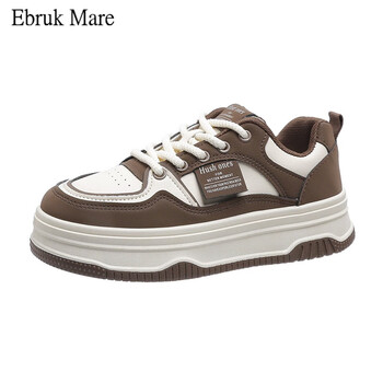 ebrukmare森马集团时尚单鞋细节新款厚底女百搭流行款气质版型运动鞋