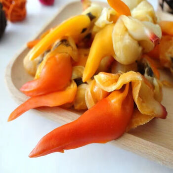 五谷新势力特级大文贝干大号黄蚬子干开袋即食无沙去内脏新鲜海鲜零食