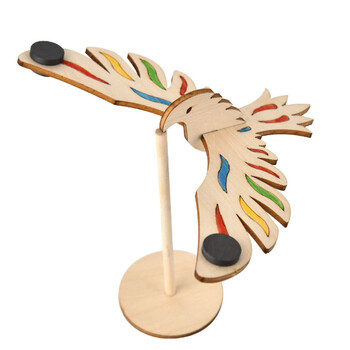 达闻西创意手工diy科技小制作平衡鸟学生重力老鹰认知器材木制拼装