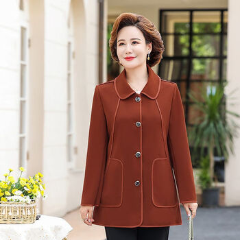 服饰内衣>女装>毛呢大衣>爱博尔>爱博尔秋冬季简约通勤气质毛呢外套女