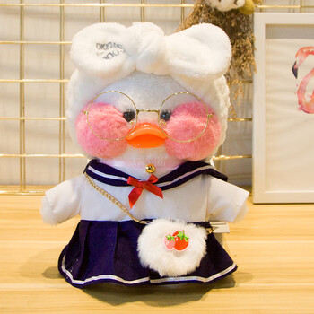 会说话的玻尿酸鸭子宝宝录音公仔学怼人有声智能愚人节电动儿童 白发