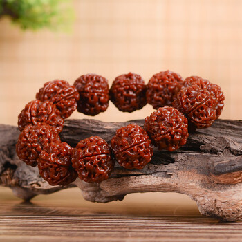 誉尚荣尼泊尔机刷蛤蟆背金刚菩提佛珠手串男士手链首饰女核桃手链送