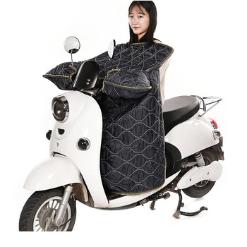 小米京优品电动车挡风被冬季加绒加厚骑行电瓶摩托车挡风衣防风被挡风