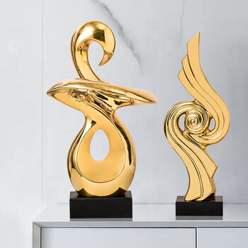 正想轻奢客厅摆件工艺品现代简约办公室玄关桌面陶瓷艺术品创意家居