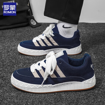 鞋>男士板鞋>罗蒙(romon)>罗蒙(romon)小众鲨鱼面包鞋男款夏季板鞋男