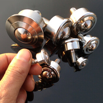 初构想万向球sp15fl8122225304560碳钢带螺杆牛眼轮滚轮轴承 sp8-fl