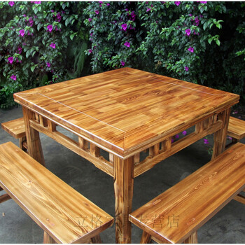 八仙桌全实木餐桌老榆木四方桌榆木中式八仙桌实木八仙桌明清仿古餐桌