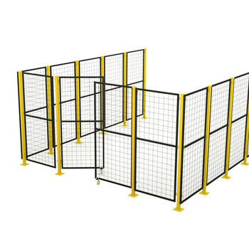 适用于仓库车间隔离网可移动护栏工厂围栏网隔断网设备防护网铁丝