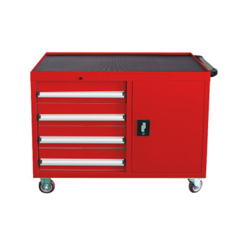 工具车汽修工具小推车多功能移动工具箱刀具车工具柜工具箱推车四抽一门带轮子红色 图片价格品牌报价 京东