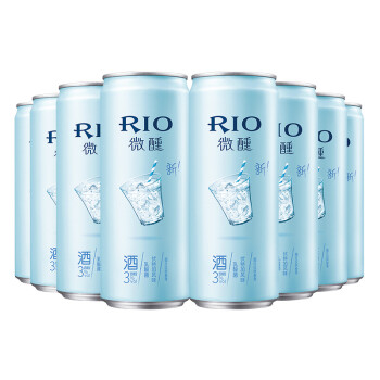 锐澳（RIO）洋酒 预调 鸡尾酒 果酒 微醺系列  乳酸菌味 3度 330ml*8罐