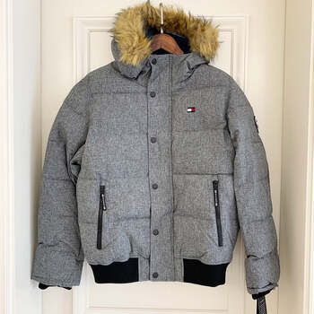 tommyhilfiger汤米希尔费格美国汤米男士连帽毛领加厚保暖夹克棉服