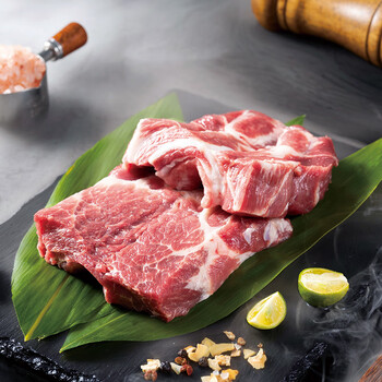 金猪府纯种金华两头乌冷鲜梅花肉250g高端精品现杀新鲜土猪肉冷链直达