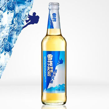 勇闯天涯蓝瓶啤酒 【泡沫箱】雪花啤酒勇闯天涯500ml瓶 8度 500ml*6瓶