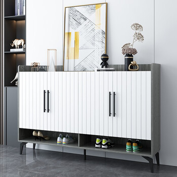 沐瑾宁轻奢鞋柜门口大容量隔断玄关柜超薄入户储物鞋柜2021新款四门