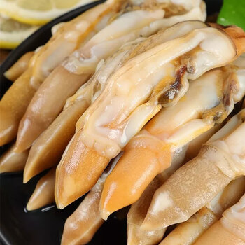 铭语然高品质新鲜蛏子肉鲜活冷冻蛏王肉竹节蛏竹蛏王无沙无冰海鲜500g