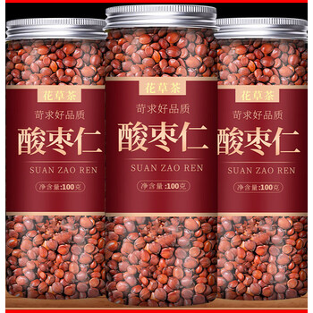 北京同仁堂炒酸枣仁茶正宗野生中药材睡眠汤安 220g