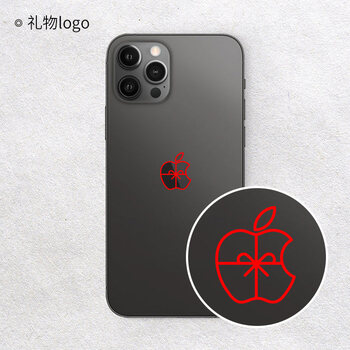 黑羊先生iphone12手机贴膜透明整面背膜贴纸苹果11promax背贴礼物logo