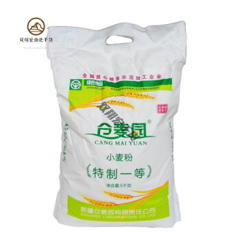 食芳溢新疆仓麦园面粉一等高筋麦香家庭新疆面粉5kg家用买菜通用原厂