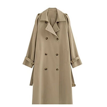 阔冉女大学生秋季外套风衣高级感小个子中长款大衣春秋冬季2023新款韩