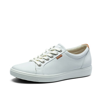 爱步(ecco)休闲鞋女 软底通勤小白鞋德训鞋运动板鞋 柔酷7号430003